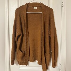 Luna Ivy Cozy Mustard Brown Women's Sweater